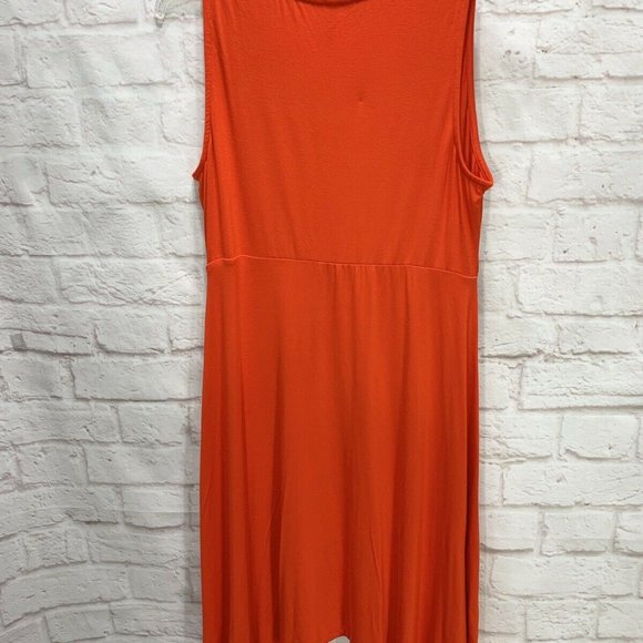 NWT Soma Dress Soutache Sleeveless Jersey Orange - Picture 9 of 10